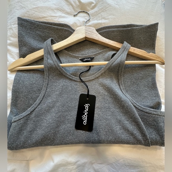 All Birds Ribbed Maxi Dress - small grey - Picture 1 of 2